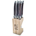 Laguiole Style de Vie Grillknive Laguiole Dark Wood Pakke med 6 stk. 1 set