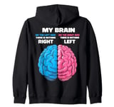 My Brain There's Nothing Right There is Nothing Left Zip Hoodie