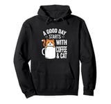 Funny Orange Cat Coffee Mug Cat Lover Pullover Hoodie