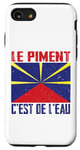 Coque pour iPhone SE (2020) / 7 / 8 le piment c’est de l’eau, île de la réunion, 974 Réunionnais