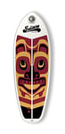 Indiana SUP 283 Planche de Surf Gonflable, Mixte Adulte, Blanc/Rouge/Chance, 4' 9 "