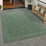 Tapis Exterieur Terrasse Balcon Tapis Cuisine Moderne Motif Geometrique Motif Abstrait Vert, 300x400 cm - Paco Home