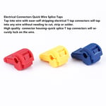 60pcs T-tap Electric Cable Connector Quick Connector Cable Clips Nylon Insulated