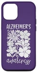 Coque pour iPhone 14 Porter Purple Alzheimer Sensibilisation Démence