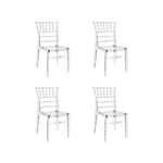 Lot de 4 chaises transparentes - Napoleon Designetsamaison Transparent