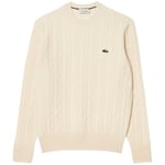 Sweat-shirt Lacoste  Pull homme  Ref 64171 XFJ Ecru