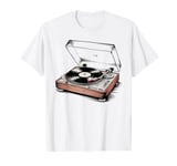 Vintage Audio LP Vinyl Record Player Retro Style T-Shirt