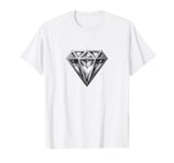 Diamond White Tshirt White Graphic Tee Men Cool Shirts White T-Shirt