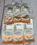 GARNIER Skin Active Moisture Bomb Eye Tissue Mask Reduces Eye Bags x 6