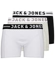 JACK & JONES Sense Boxers - Light Grey/Black/White - X Large