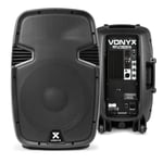 Pair of 12" Active Powered Speakers Mobile DJ Karaoke PA Set 1200W SSC2310