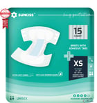 15 SUNKISS TrustPlus+ Adult Diapers XSmall with Maximum Absorbency -1 Pack of 15