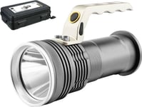 Led Flashlight Entac, Ip65, 5W, 150Lm, Rechargeable From 220V, 2X18650 Batteries, Complete, Charger