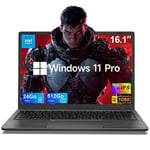 PC portable 16,1-Intel Celeron N5095(4C/4T,Jusqu'à 3,0 GHz)-24Go RAM DDR4 512Go SSD-Windows 11PRO-WiFi5-Ordinateur Portable-AZERTY