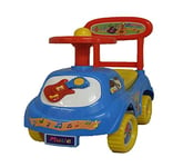 Push Along Sit On Ride On Car Quality Plastic Toy Children Music Theme Blue