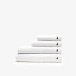 Lacoste Serviette de bain L Lecroco Taille 70 x 140 cm Blanc