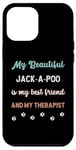 Coque pour iPhone 12 Pro Max Jack-A-Poo Jackapoo Chien Papa Maman Ami et Thérapeute