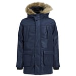 Jack & Jones Boys Hooded Jacket Padded Long Sleeve Warm Parka Coat Junior Kids