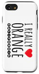 Coque pour iPhone SE (2020) / 7 / 8 I REALLY LOVE (HEART) ORANGE CALIFORNIA