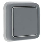 LEGRAND Interrupteurs va-et-vient complet 10 AX Plexo gris