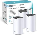 Deco WiFi Mesh AC1900Mbps Deco S1900(3-pack), Couverture de 520¿, Contrôle Parental, Compatible avec Alexa, 3 Ports Gigabit