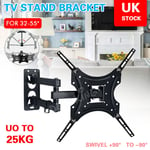 TV Wall Bracket Mount Tilt & Swivel for 32 38 40 42 46 50 52 55 Inch Monitor LCD