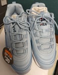 Fila blue/white trainers size 5