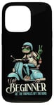 Coque pour iPhone 13 Pro Trottinette Frog Novice Rider E-Scooter Cyclomoteur Grenouille