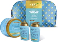 OGX Gift Set, Argan Oil of Morroco Hair Care Gift Set with Shampoo, Conditioner,