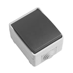 Amig - Bouton Poussoir Étanche IP54 | 10A 230V | Pour Extérieur & Intérieur | Résistant aux Intempéries | Terrasses & Garages, Multicolore, Thermoplastique