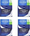 4 x NIVEA Moisturising Night Cream for Normal Skin (50ml)  **only £6.49/unit**