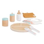 Miniland DOLL WOODEN FEEDING SET, Beige, 94060