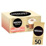 NESCAFÉ  Cappuccino Unsweetened Taste Instant Coffee Sachets - 50 x 14.2g