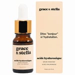 Grace & Stella - Serum Acide Hyaluronique Visage Primé Say Hi To Hydration - Vegan - Serum Visage Anti Ride Homme Femme - Hydrate, Élimine Ridules, Booste le Collagène [8.87ml]