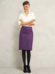 Hobbs Daphne Tweed Pencil Skirt, Purple/Multi