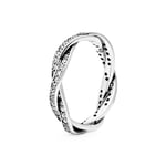 Damring Pandora SPARKLING TWISTED LINES - RING - STORLEK 58