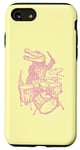 Coque pour iPhone SE (2020) / 7 / 8 Crocodile jouant de la batterie en forme de crocodile, percussion, reptile