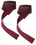 Harbinger Padded Cotton Lift Straps 21,5" (54.61cm), Unisex, Merlot