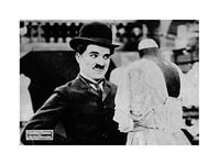 Wee Blue Coo Movie Film Floorwalker Charlie Chaplin Silent Comedy Wall Art Print