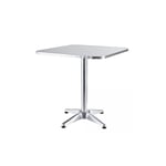 Lifeingarden - Table carre'e en aluminium 60x60x70 cm avec pieds re'glables table pour bar de jardin