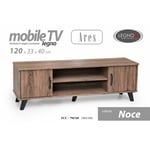 Meuble bas de salon meuble TV noyer buffet cm 120 x 33 x 40 h