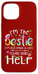 iPhone 15 I'm the bestie I'm also drunk and lost Christmas Tie Dye Case