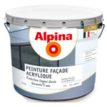 Peinture façade résine acrylique blanc 10L ALPINA protection longue durée