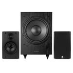 System One S15B &amp; Dynavoice Magic MW10 2.1 högtalarpaket, svart