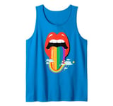 Mens Gay Pride Tank Tops Proud Shirt LGBTQ Rainbow Gay Lips Tank Top