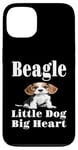 Coque pour iPhone 13 Drôle Beagle Little Dog Big Heart Dog Lover Mom Dad Grandma