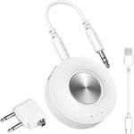 Soundjet R2 - Adaptateur Bluetooth 5.3 Pour Avion Et Pc, Compatible Airpods (Pro) Et Écouteurs Bluetooth, Aptx Adaptatif Et Faible Latence, Transmetteur Audio Sans Fil Pour Vol