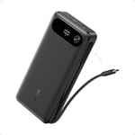 Anker Power Bank (20K, 87W, Built-In USB-C Cable) B2C - UN Black Iteration 1