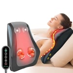 Snailax Shiatsu Lower Back Massager for Pain, Neck and Back Massager with Heat Deep Tissue, 4D Kneading Massage Pillow for Office Home Use, Christmas Gifts for Women Men