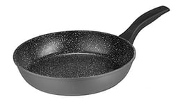 STONELINE Sauteuse 24 cm, Made in Germany, adaptée à l'Induction, Bord haut, Revêtement Antiadhésif avec de vraies particules de pierre, cuire sans huile, gris